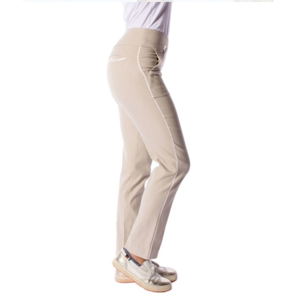 NWT XS GOLFTINI KHAKI TROPHY PULL-ON PANT.